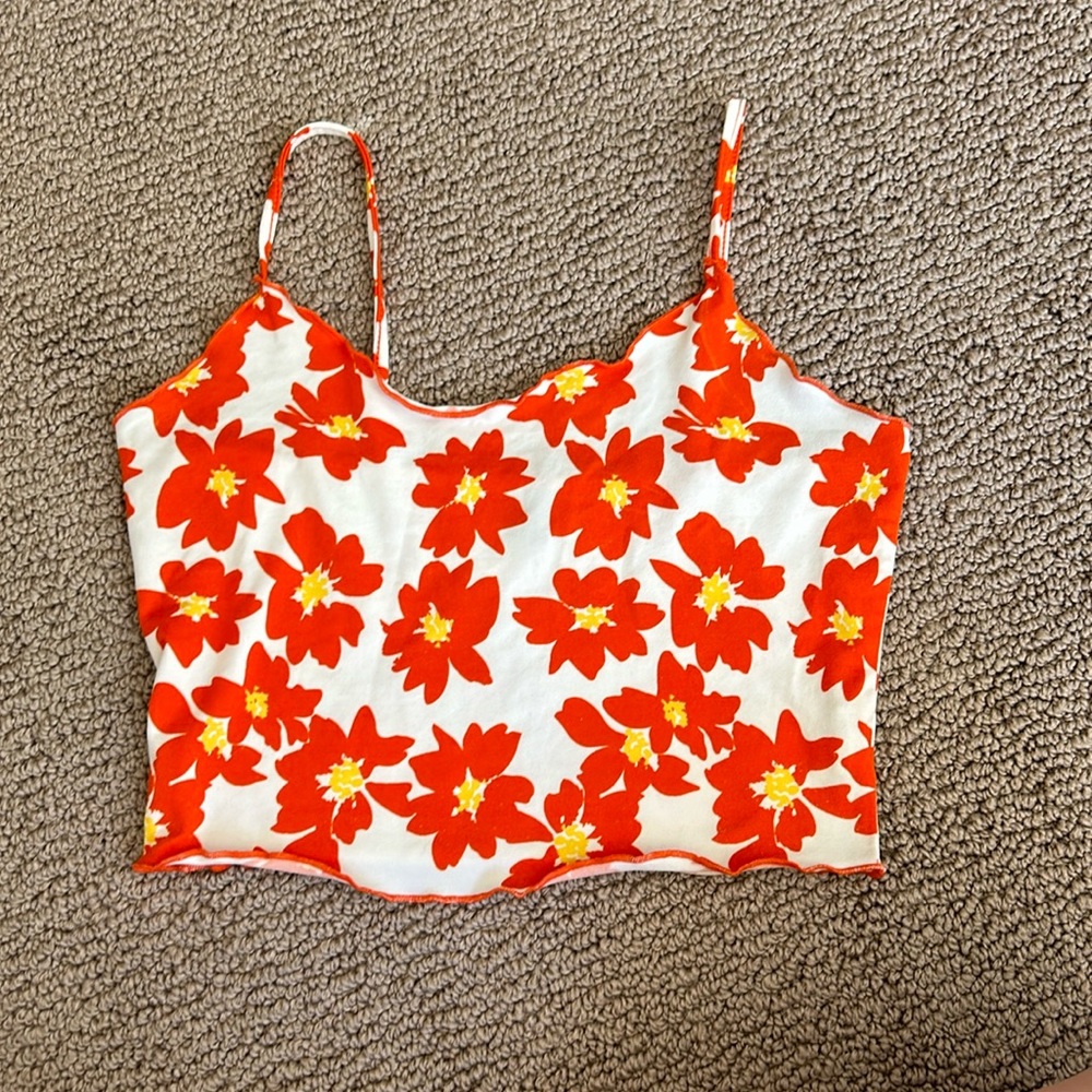 floral tank top